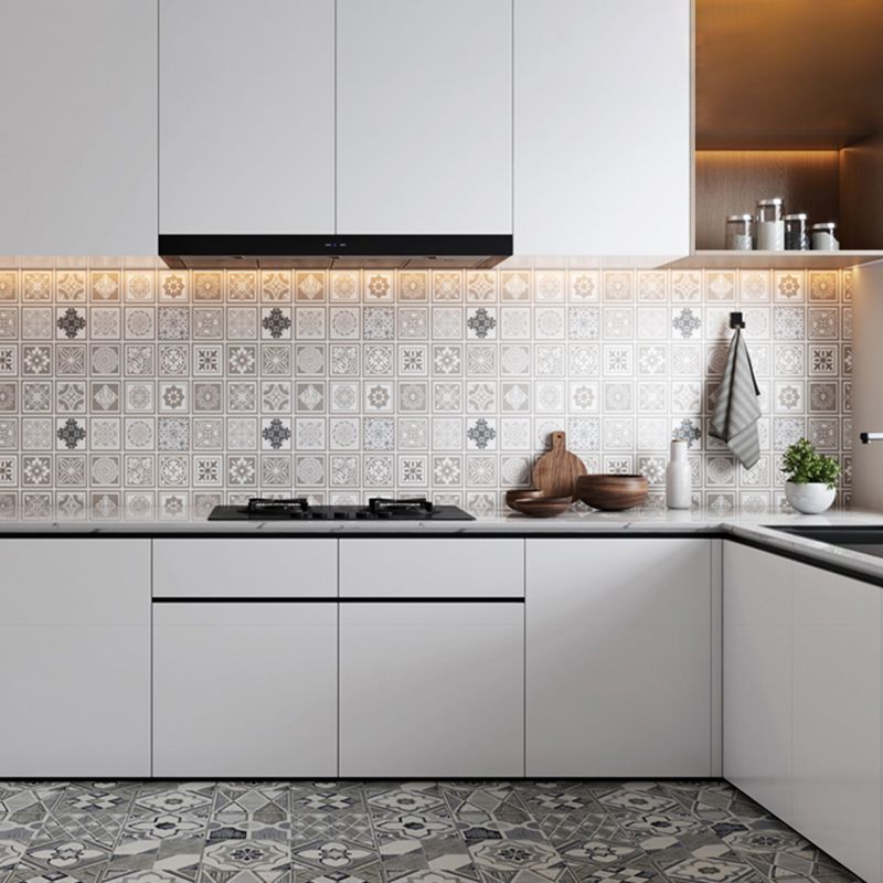 Modern Kitchen Backsplash Tile Waterproof Peel and Stick Mosaic Tile