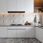Modern Kitchen Backsplash Tile Waterproof Peel and Stick Mosaic Tile
