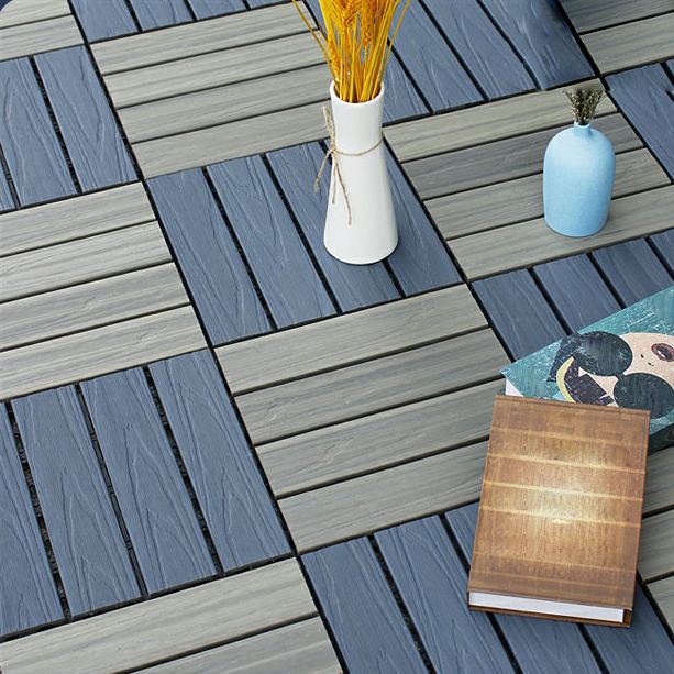 Square Click Paver Tiles Striped Pattern Tiles