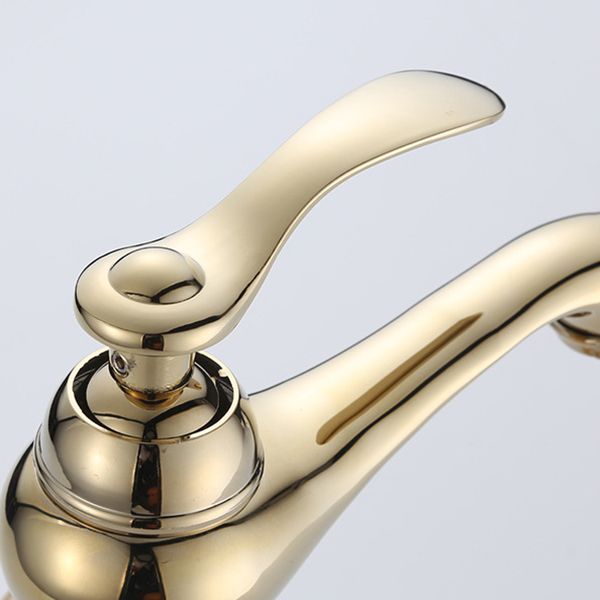 Luxury Vessel Faucet Brass Lever Handles Low Arc Sink Faucet