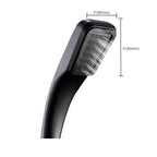 Contemporary Shower Head Round Handheld Shower Head Combination in Black