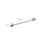 Modern Bathroom Hardware Paper Holder Bathroom Shelf Silver Bathroom Accessory Set
