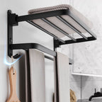 Modern Bathroom Accessories Set Black Towel Bar Paper Holder Bathroom Accessories Kit