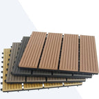 Striped Pattern Patio Tiles Laying Pattern Square Deck Board Outdoor Patio