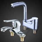 Deck Mounted Center Freestanding Bathtub Filler Single Handle Freestanding Faucet