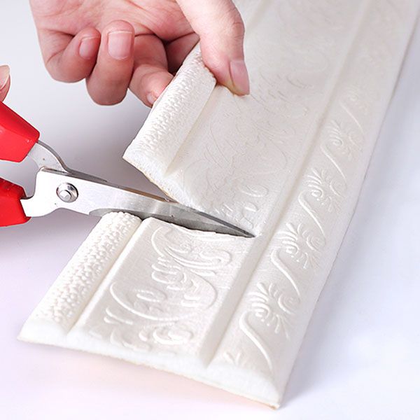 Modern Baseboards 3D Embossing Baseboard PVC Stereo Base Set of 1