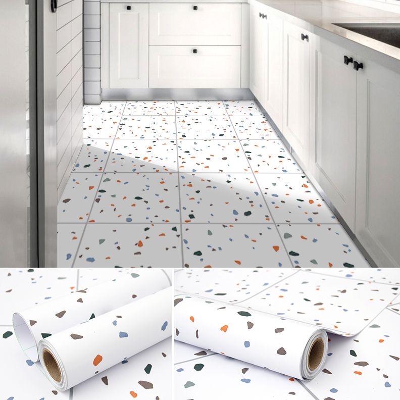 Modern PVC Floor Geometric Pattern Peel and Stick Vinyl Plank Floor