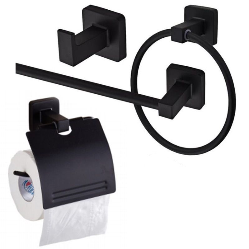 Traditional Metal Bathroom Hardware Set Wall Hooks/Towel Bar/Ring & Paper Holder