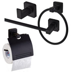 Traditional Metal Bathroom Hardware Set Wall Hooks/Towel Bar/Ring & Paper Holder