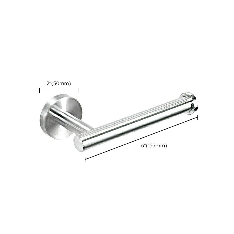 Metal Simple Bathroom Accessories as a Single Piece or in a Set in Silver