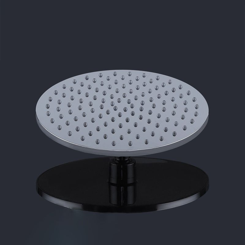 Contemporary Rainfall Shower Head Combo Round Single Spray Shower Combo