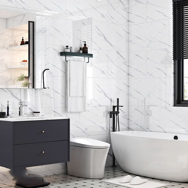 Polygon Field Peel and Stick Back Wall Tile PVC Peel and Stick Tile for the Kitchen