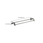 Modern Bathroom Hardware Paper Holder Bathroom Shelf Silver Bathroom Accessory Set