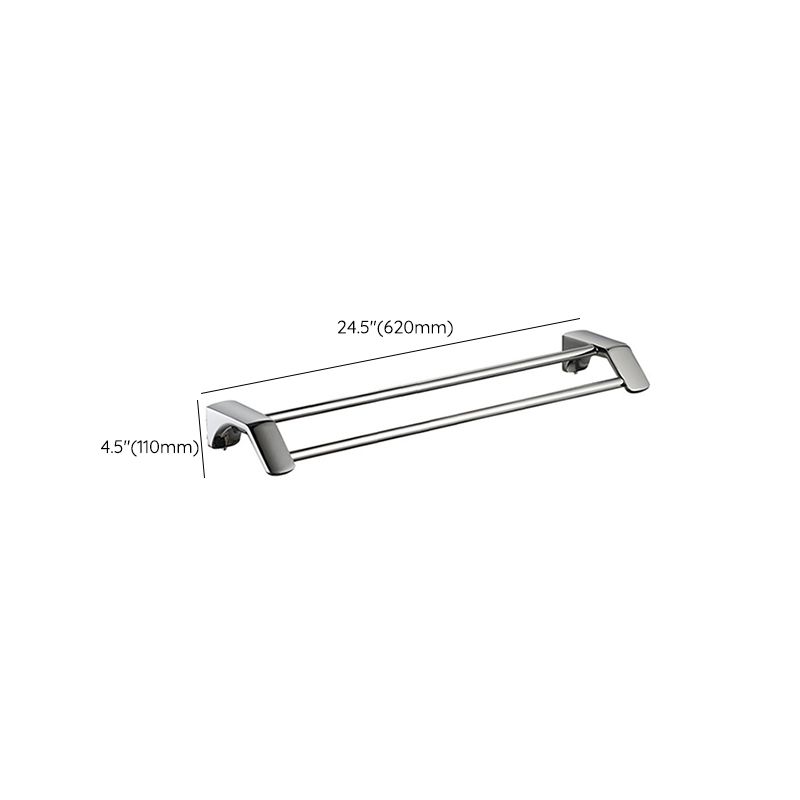 Modern Bathroom Hardware Paper Holder Bathroom Shelf Silver Bathroom Accessory Set
