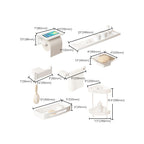 Modern Bathroom Accessory Set White Bathroom Accessories Hardware Set