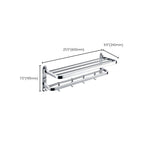 Chrome Modern Bathroom Hardware Set Stainless Steel Towel Hook/Towel Rail & Bathroom Shelf