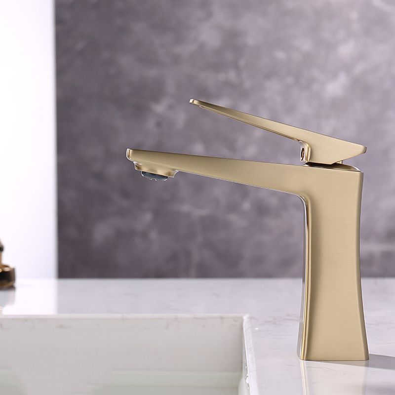 Glam Vessel Sink Faucet Brass Lever Handles with Drain Assembly Sink Mixer