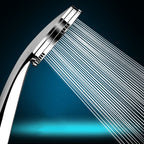 Contemporary Silver Round Shower Head Water Efficient Standard Spray Head