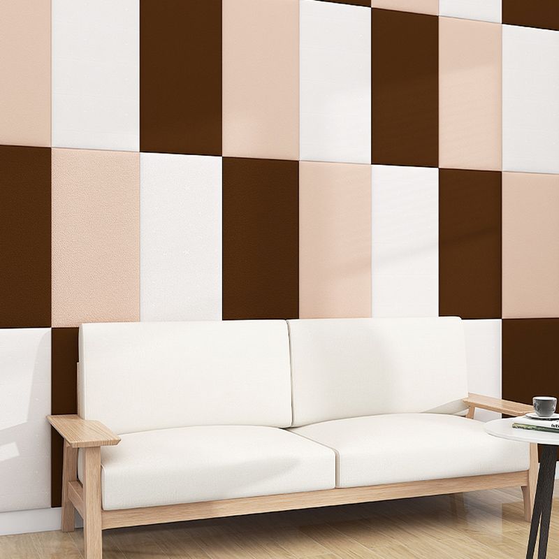 Modern Style Wall Paneling Peel and Stick Wall Paneling with Padding