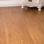 Smooth PVC Flooring Peel and Stick Wood Look Rectangular Vinyl Flooring