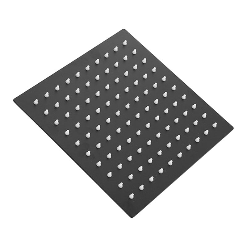 Square and Round Shower Head made of Stainless Steel, Fixed Mounted Ceiling Shower Head in Black