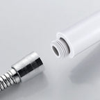 5 Sprays Shower Head Round Wall Mounted Plastic Wall Connector Holder Handheld Shower Head