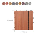 Square PVC Deck/Patio Floor Tiles Interlocking Installation Outdoor Patio Tiles