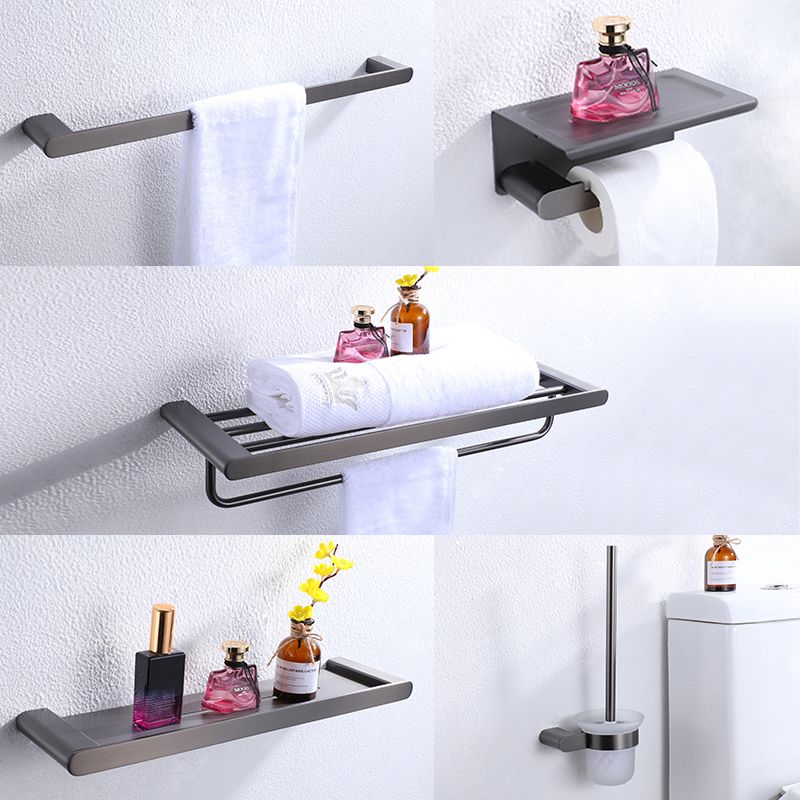 Dark gray modern bathroom accessory set stainless steel bathroom accessory set