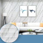 Industrial Wall Panel, 3D Brick Bathroom Wall Panels Set of 2