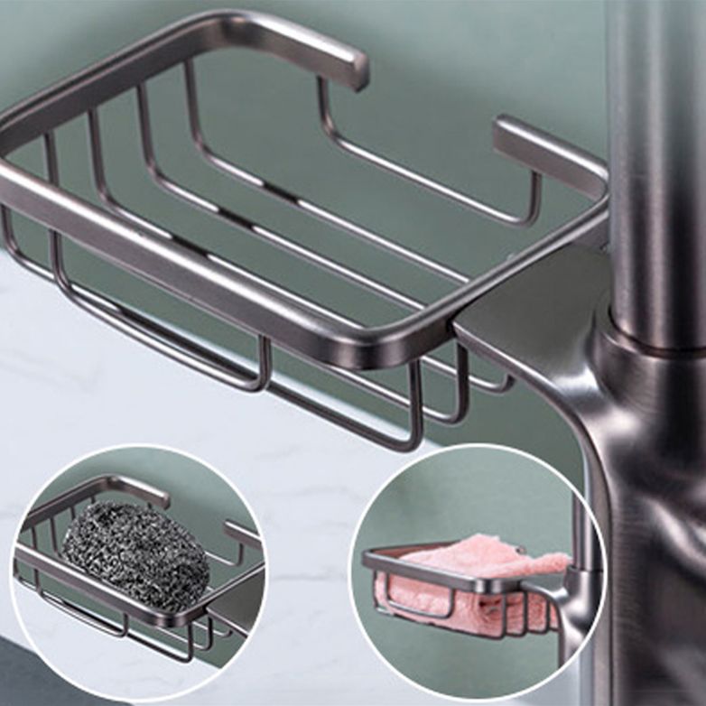 Goose Neck Kitchen Sink Faucet Three-Way Flow with Pull-Down Spray Head
