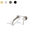 Single Hole Wall Mounted Bath Faucet Swivel Spout Basin Faucet