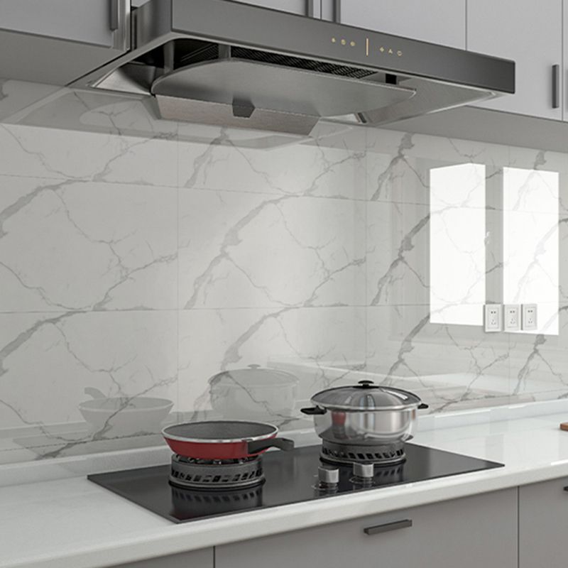 Modern Splash Protection Tiles Smooth Splash Protection Wallpaper for the Kitchen
