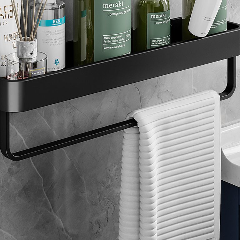 Contemporary Bathroom Accessories Hardware Set Aluminum Bathroom Shelf