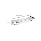 Polished Chrome Modern Bathroom Accessory Set made of Stainless Steel Towel Holder/Soap Dish