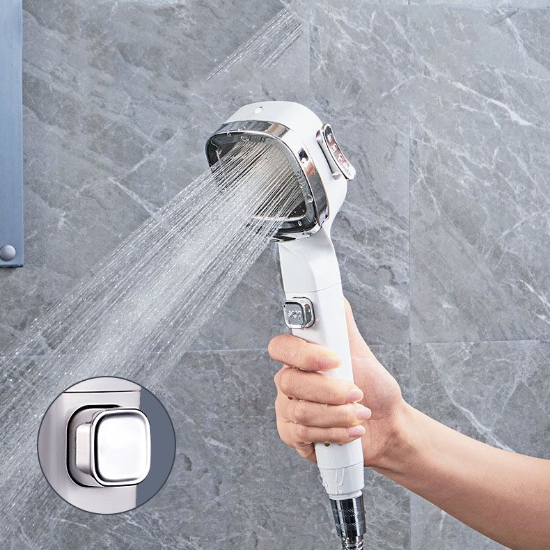 4-Stage Pressure Shower Head One-Button Water Stop Handheld Shower Head