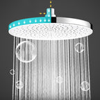 Round Fixed Shower Head High Flow Aerated Wall Mount Shower Head