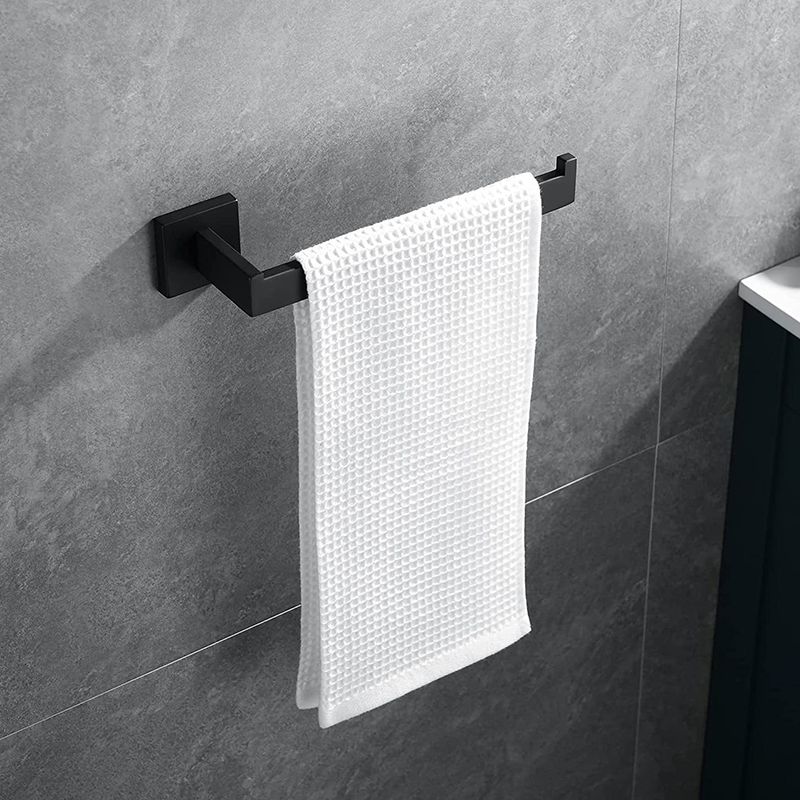 7-piece bathroom accessory set made of stainless steel with paper holder/robe hook/towel ring bar