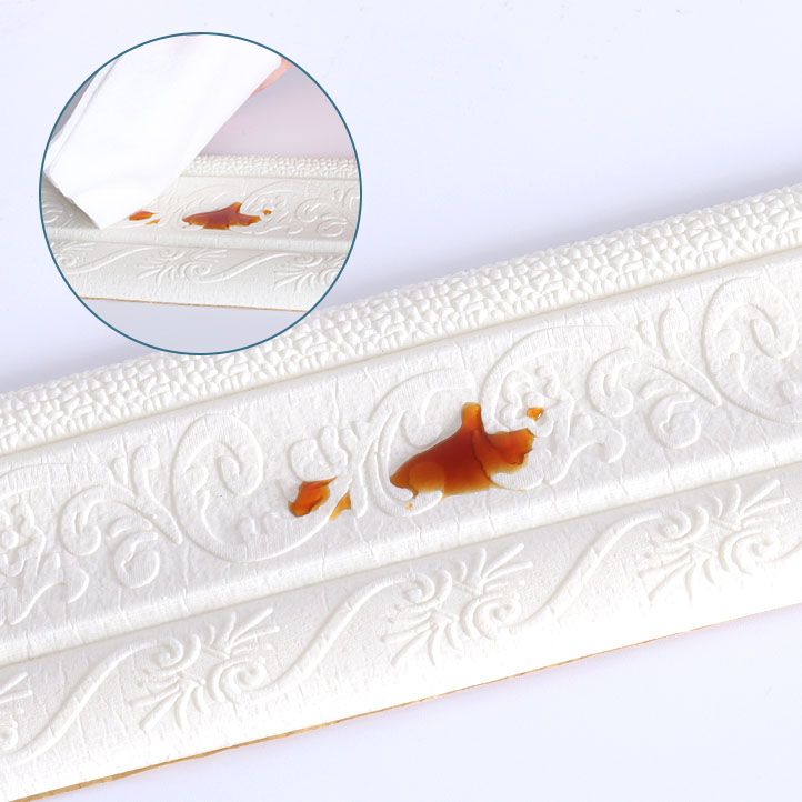 Modern Baseboards 3D Embossing Baseboard PVC Stereo Base Set of 1