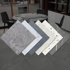 Home Vinyl flooring Peel and Stick Marble look square PVC floor coverings for the living room