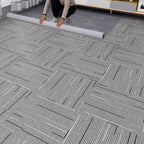Fabric Look Plastic Floor Square Edge Waterproof Floor Tile
