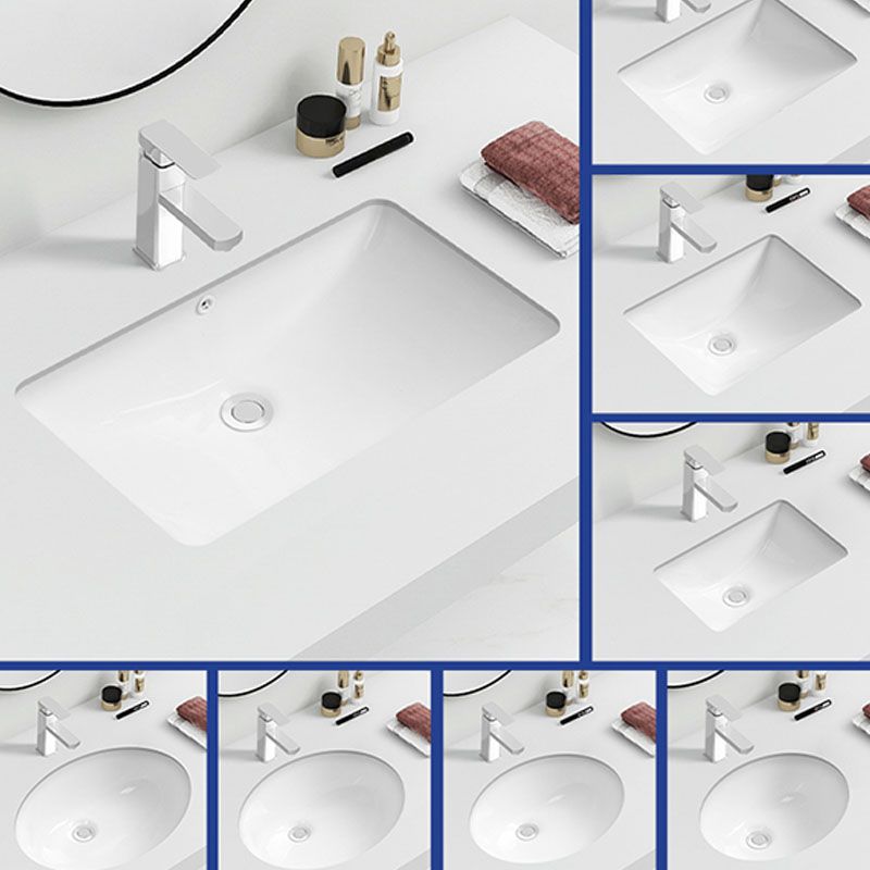 Modern Oval Washstand Ceramic Table Installation Sink Bathroom
