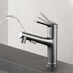 Modern Center Set Faucet Copper Center Set Vanity Faucet for Bathroom