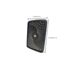 Black Large Shower Head Standard Spray Pattern with Hand Shower