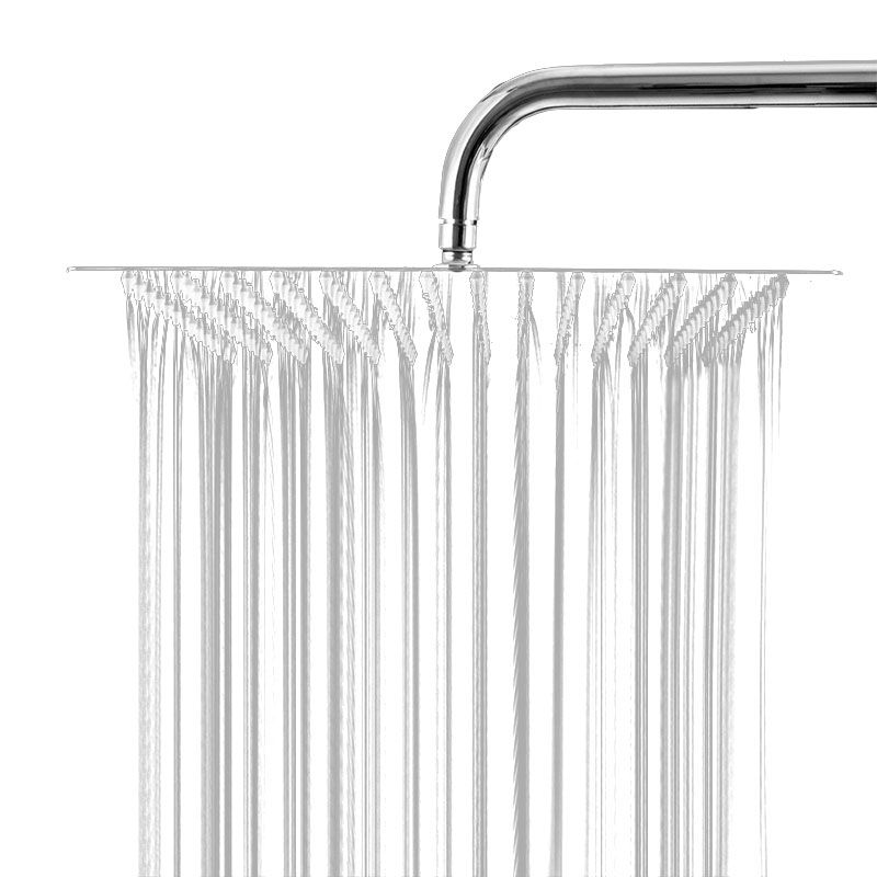 Showerhead Square Wall Mounted Rain Spray Stainless Steel Showerhead