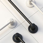 2-piece modern bathroom accessories set metal slipper rack/towel bar