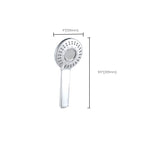 Round Self-Cleaning Handheld Shower Adjustable Water Flow Wall Mounted Hand Shower