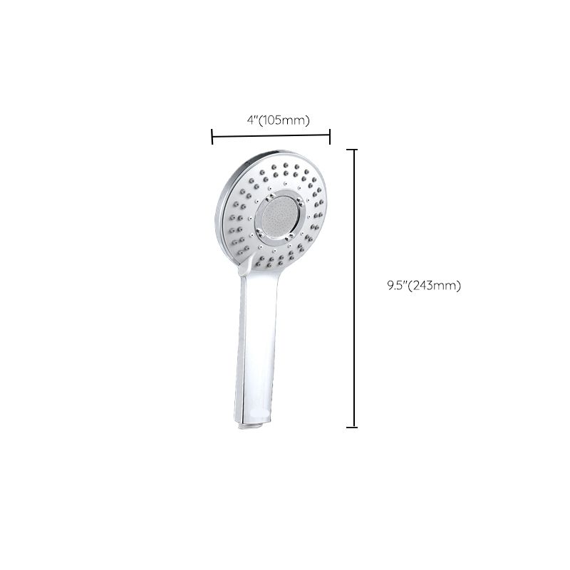 Round Self-Cleaning Handheld Shower Adjustable Water Flow Wall Mounted Hand Shower