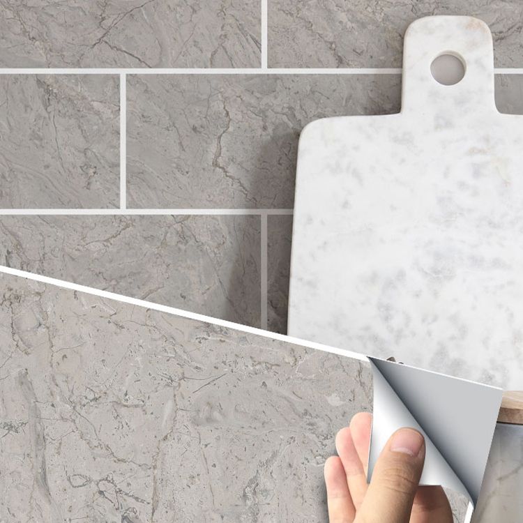 Modern Peel & Stick Subway Tiles PVC Wallpaper for Kitchen Backsplash