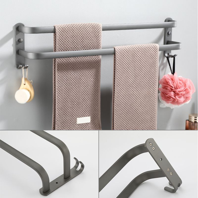 Modern Bathroom Fixture Set Towel Bar Gray Bathroom Shelf Bathroom Set