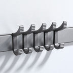 Contemporary Gray Bathroom Hardware Set Bathroom Shelf/Towel Bar Including Bathroom Set